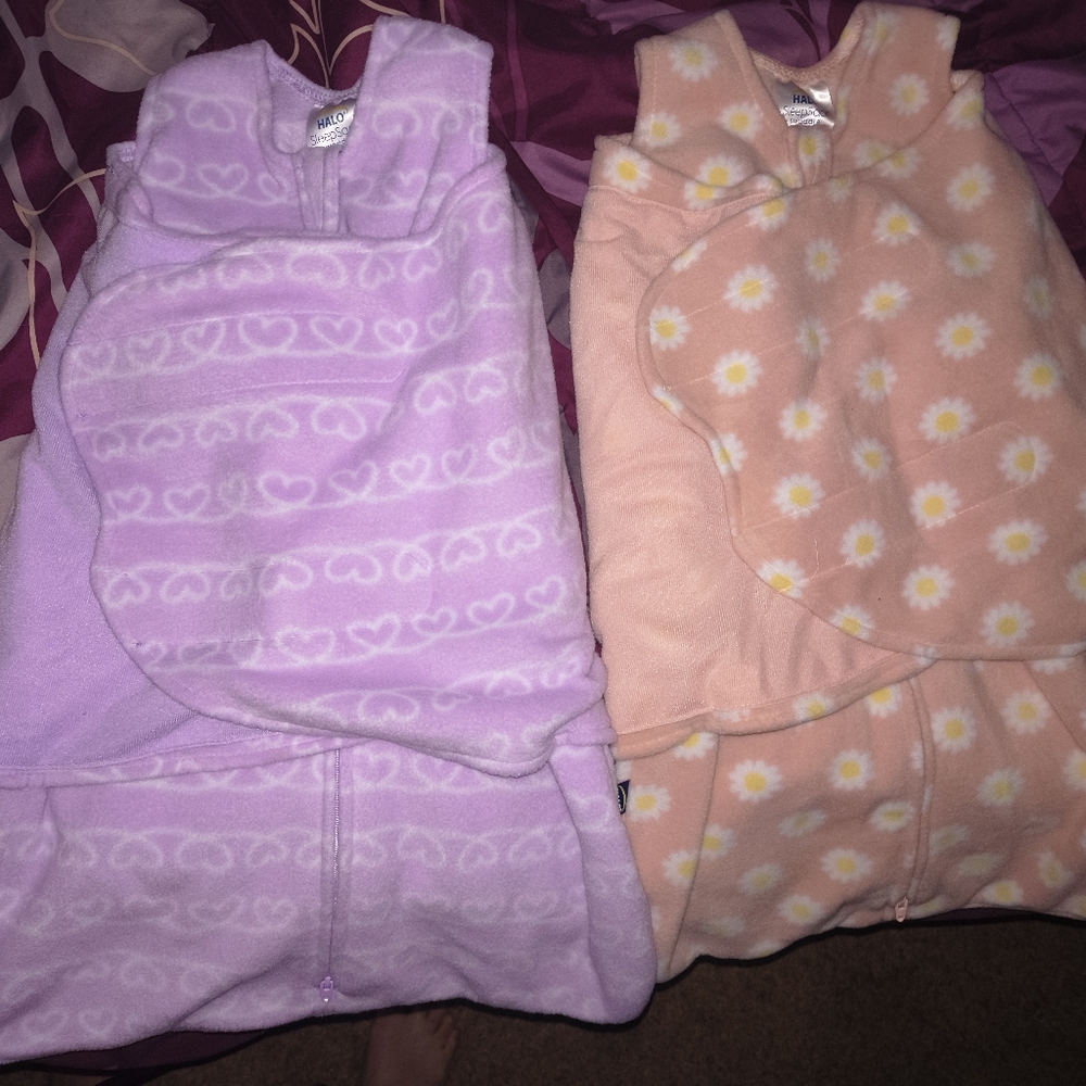 Halo Kids Pajamas - Purple and Peach